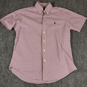 Polo Ralph Lauren Shirt Men's Performance Check Pattern Button Down Short Sleeve